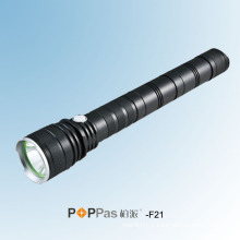 800lumens CREE Xm-L T6 Professional Tactical LED Flashlight (POPPAS- F21)